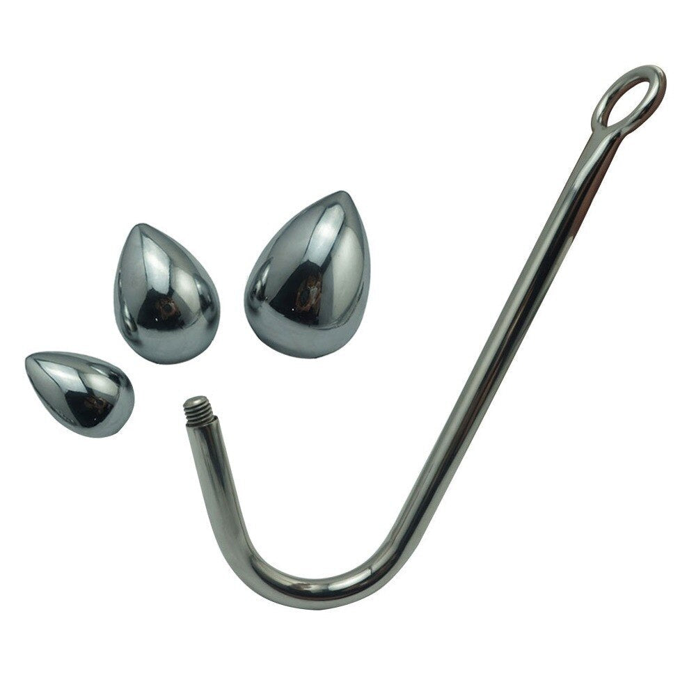 Anal Hook Metal Butt Plug with Ball Anal Plug Dilator Multifunctional Masturbation Butt Sex Toys - buysextoyth