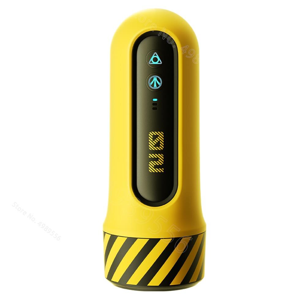 อัตโนมัติ Masturbator ชายการสั่นสะเทือนอมควย Sucking Machine ซิลิโคนช่องคลอด Masturbation คัพเพศของเล่นผู้ใหญ่สินค้าสำหรับชาย - buysextoyth