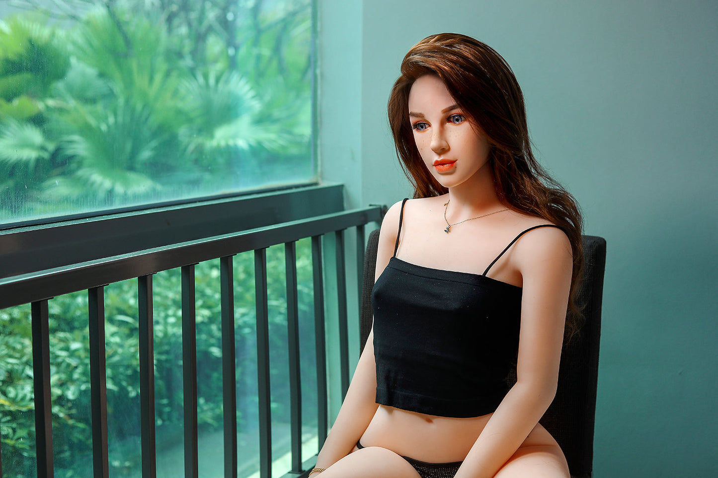 Jessica 159cm Head Full TPE Small Breast Brown Real-looking Girl Sex Doll For Men NO.1057 - buysextoyth