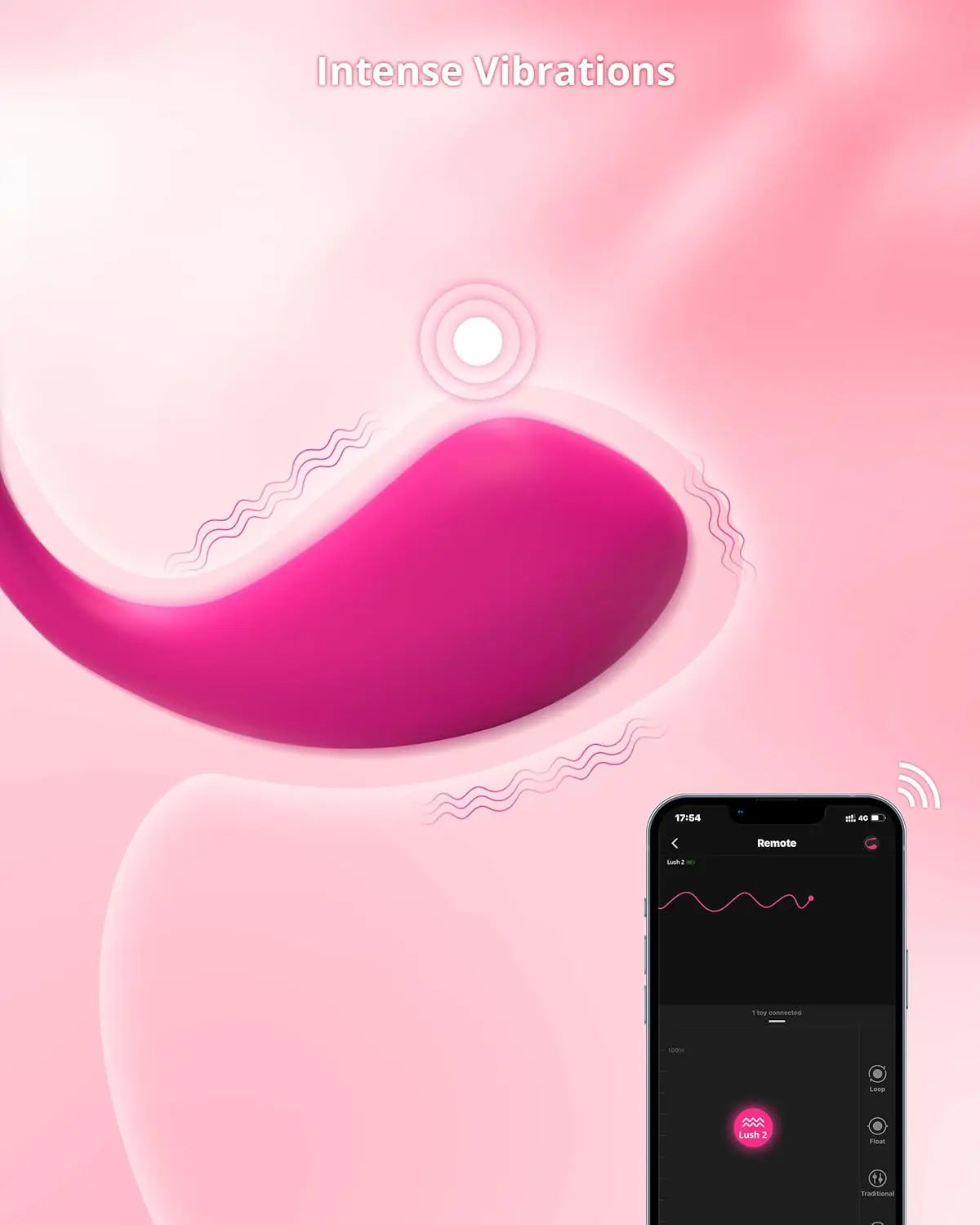 LOVENSE Lush 2 Remote Vibrator with App. Long Distance Remote Controlled G-spot Stimulator Egg Vibrators Bluetooth Adult Sex Toys & Games Powerful Vibrations for Women Couples Discreet Pleasure - buysextoyth
