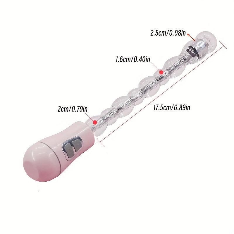 Vibrating Anal Plug 12 Speed Rechargeable Bendable Vibrating Anal Beads Arbitrarily Curved Anal Play Sex Toys - buysextoyth