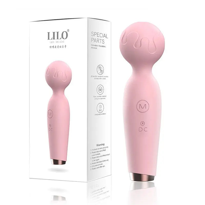 หญิง AV นวด Stick ชาร์จ Clitoral Stimulator น่ารักไมโครโฟนลักษณะ Mini Vibrator Magic Wand Vibrators สำหรับผู้หญิง thai-adult