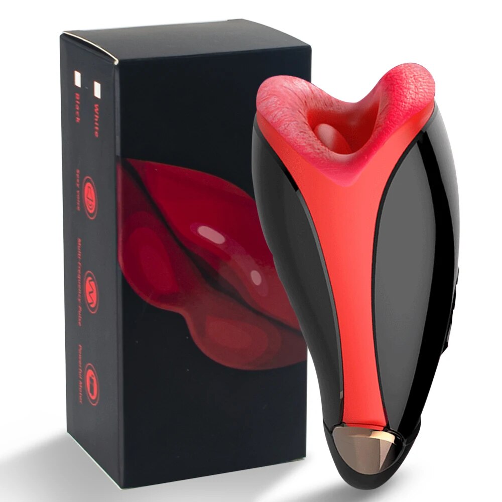 Automatic Masturbator for Men Vibration Deep Throat Blowjob Tongue Male Masturbation Cup Machine Sex Toys for Adult Goods Penis - buysextoyth