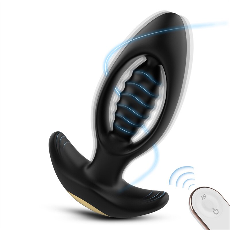 การสั่นสะเทือน Butt ปลั๊ก Dildo Vibrator นวดไร้สายรีโมทคอนโทรล Anal Plug G-Spot กระตุ้นของเล่นเพศสำหรับ Man/ผู้หญิง - buysextoyth