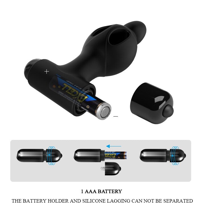 Butt Plug 10 Speeds Bullet Vibrating Anal Vibrator Male Prostate Massager Hollow Anal Plug Sex Toys for Couples G-Spot Stimulate - buysextoyth