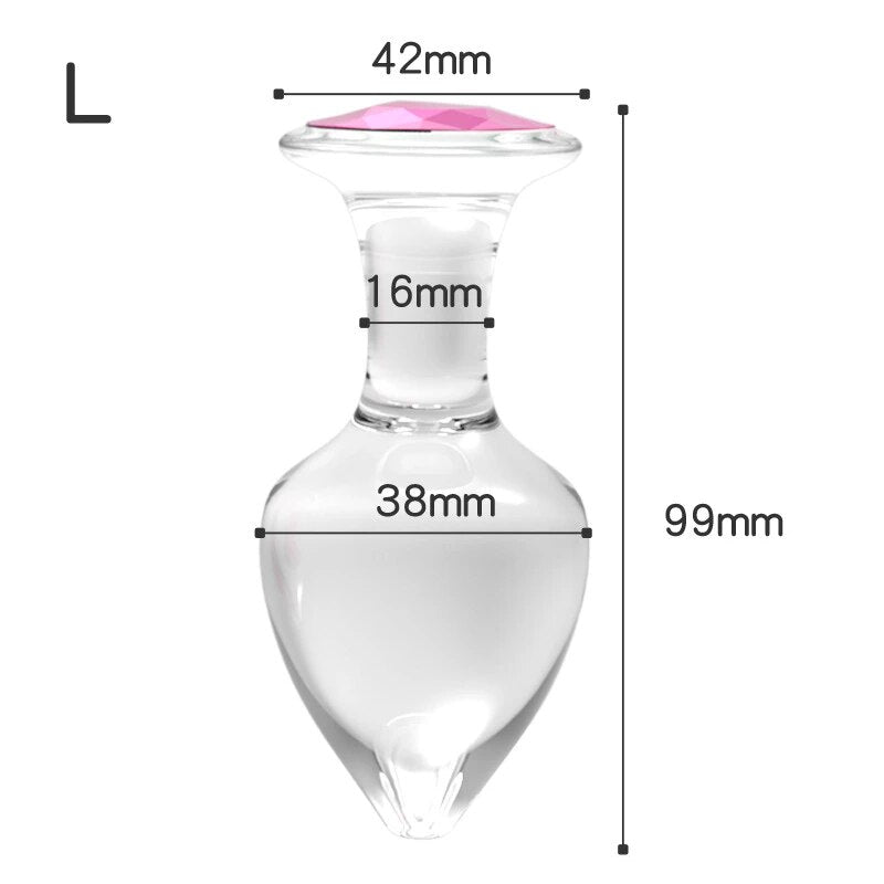 Crystal Anal Plug Sex Toys Adult Games Dildos Bdsm Plug Product Sex Shop Anal Plug Butt Plug - buysextoyth