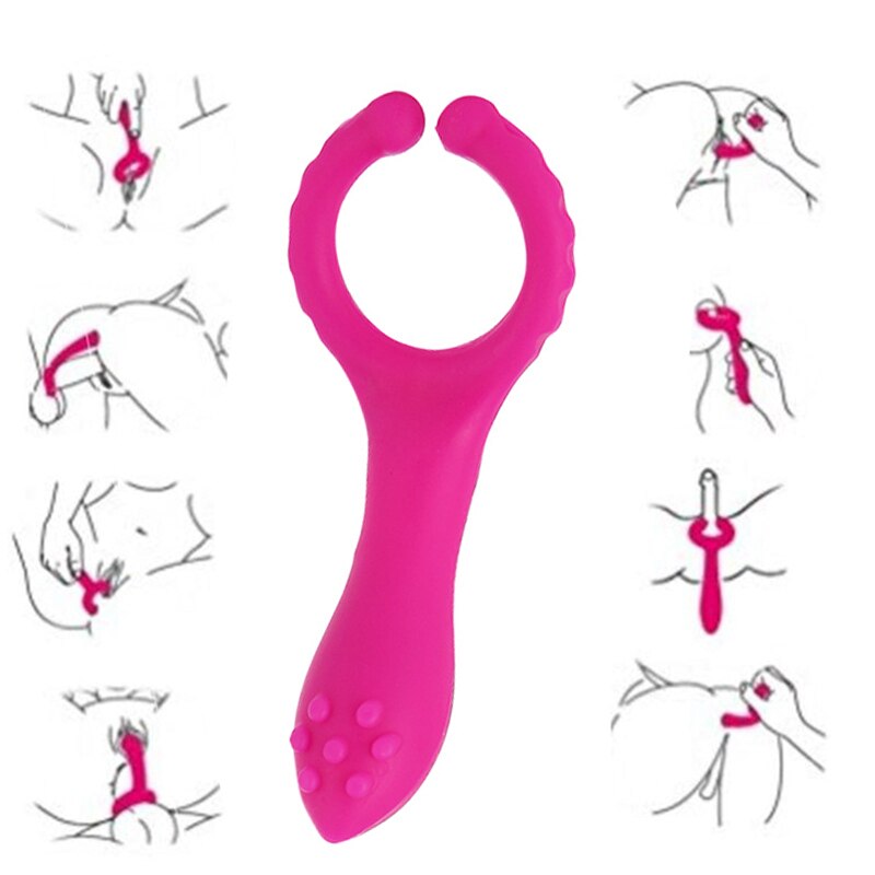 Erotic G-Spot Clitoris Stimulator Vibrators Dildo Nipple Clamp Penis Vibrating Ring Adult Products Sex Toys for Women Men Couple - buysextoyth