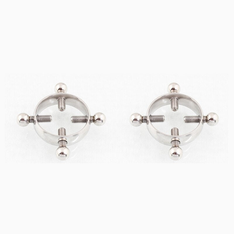 Eroticos Adult Games for Women Stainless Steel Round Non Piercing Nipple Clamps Sex Toys for Couples BDSM Bondage Slave Sex Shop - buysextoyth