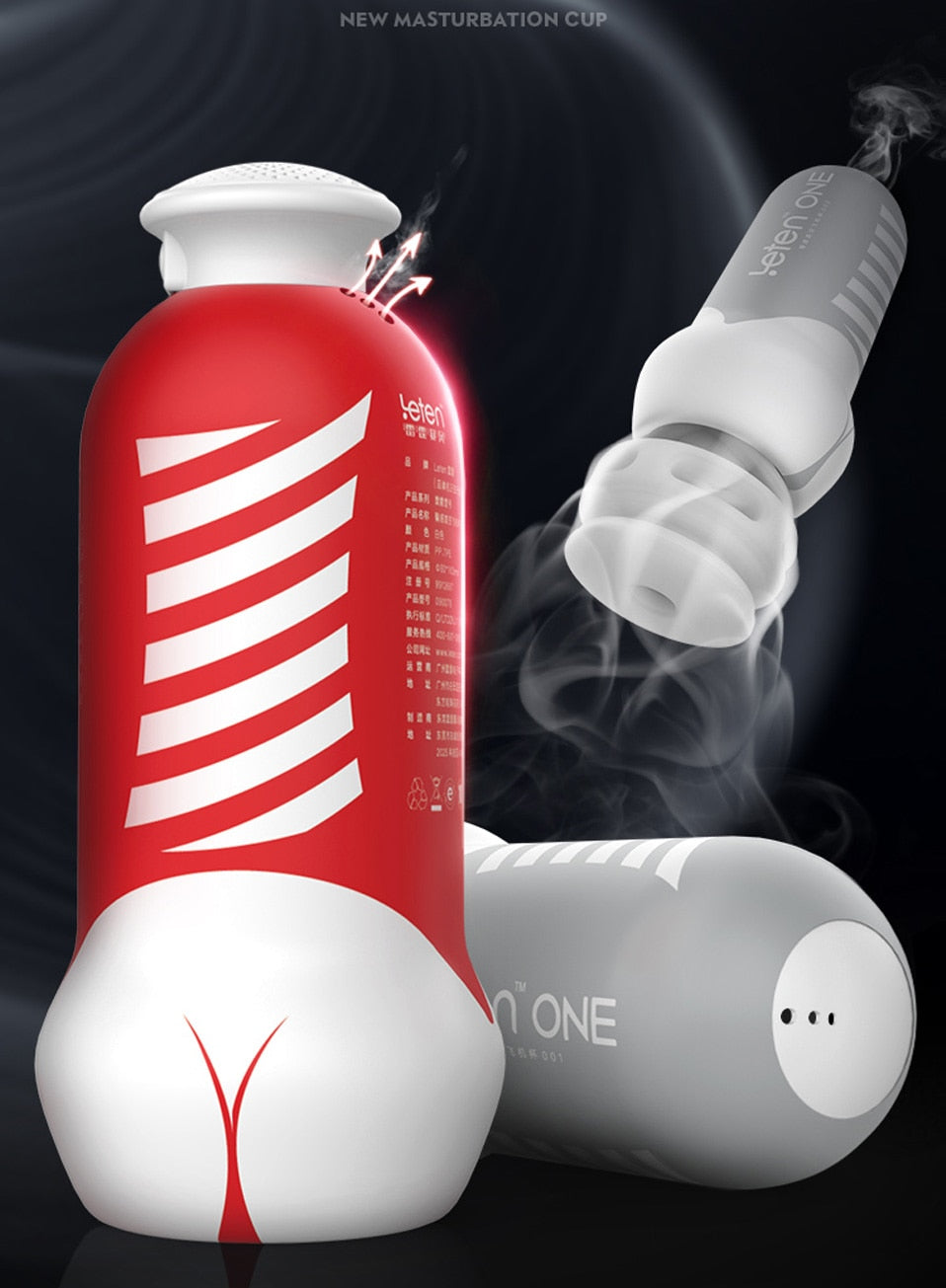 Leten Masturbator for Man Toys Men Three Stoma Air Sucking Products Fully Automatic Female Sex Moanning. Virtual Skin for Men - buysextoyth