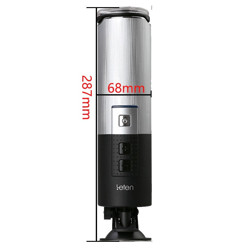 Leten HandsFree Aircraft Cup Piston Fully Automatic Male Masturbator 10 Function Retractable USB Rechargeable Sex Toys for Men - buysextoyth