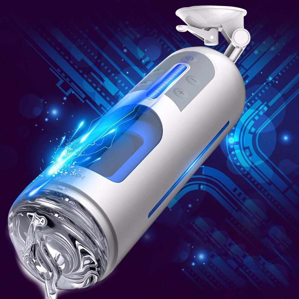 Leten Men Masturbator Automatic Telescopic Male Masturbator Rectractable Piston Motion Masturbation Cup Sex Toys for Men - buysextoyth
