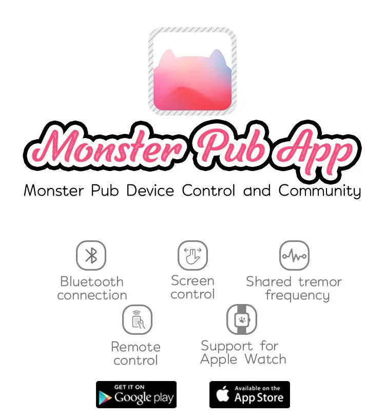 Monster Pub Baby Smart Vibrator APP Remote Control MIMI Rechargeable Clitoral G-Spot Vibrator Adult Sex Toys 33sextoys