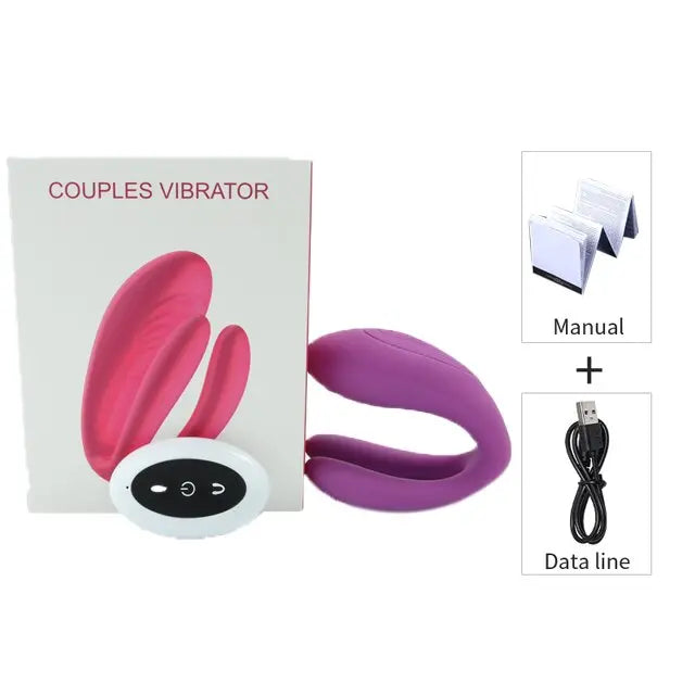 New Couple Vibrator Sex Toys 3 Motor Couple Vibrators 25M Remote Control Dildo Anal Vibrator Stimulator for Couples and Women - buysextoyth