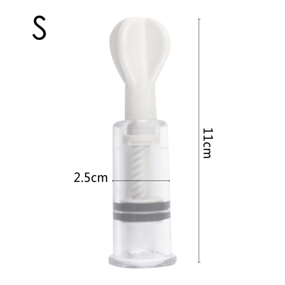 Nipple Vacuum Cup Sucker Pump Breast Enlargement Enhancer Stimulator Sex Toy Body Massage Cans Suction Enhancer Anti Cellulite - buysextoyth