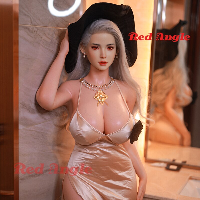 สีแดงมุมซิลิโคนตุ๊กตายางปลูกผมเต็ม Platinum ซิลิโคนหน้าอกใหญ่ Love ตุ๊กตาหี Anal ของเล่นอะนิเมะชาย - buysextoyth