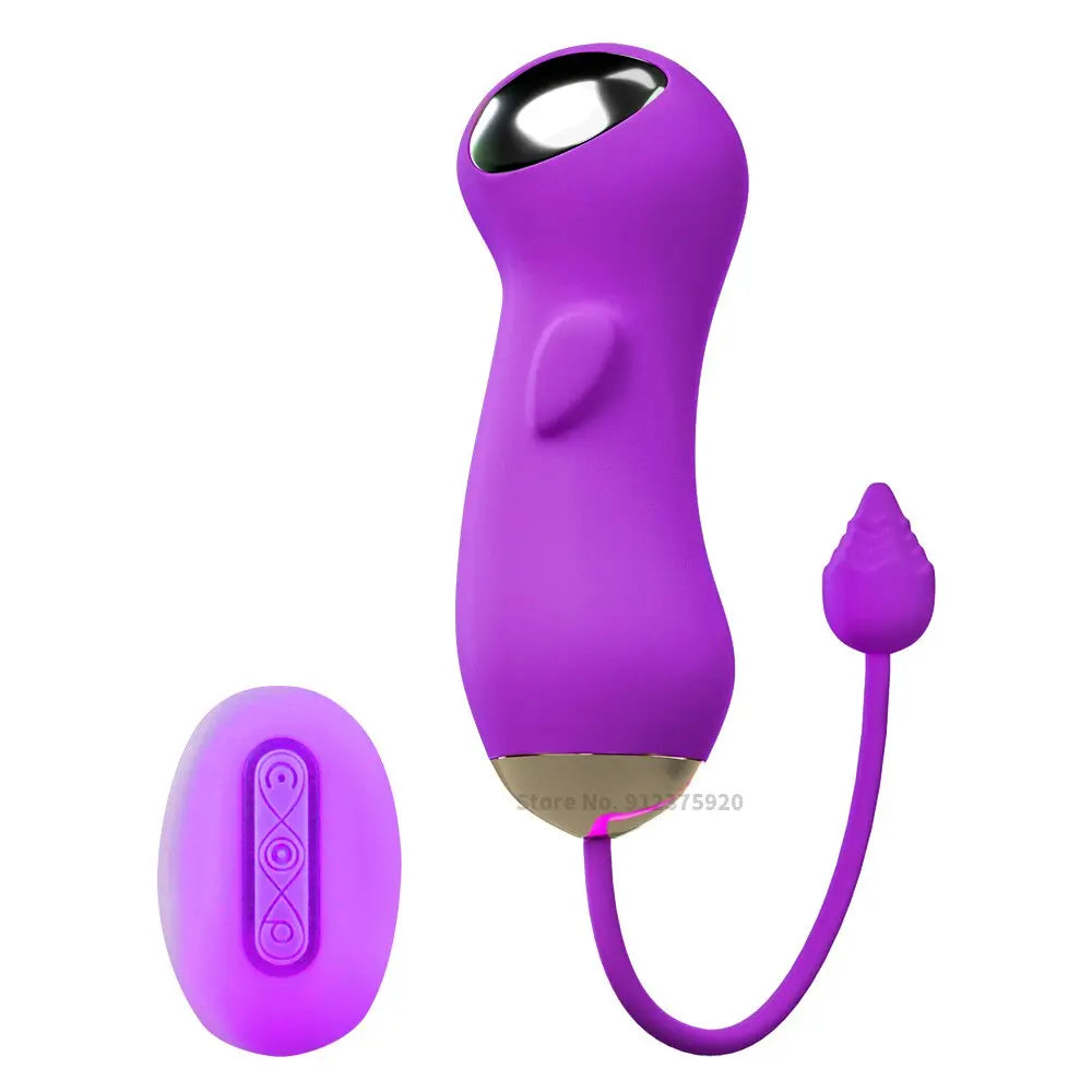 Remote Control Kegel Electric Shock Vaginal Balls for Women Clit Stimulation Vibrator Sex Toy Female Masturbation Vibrating Egg 33sextoys