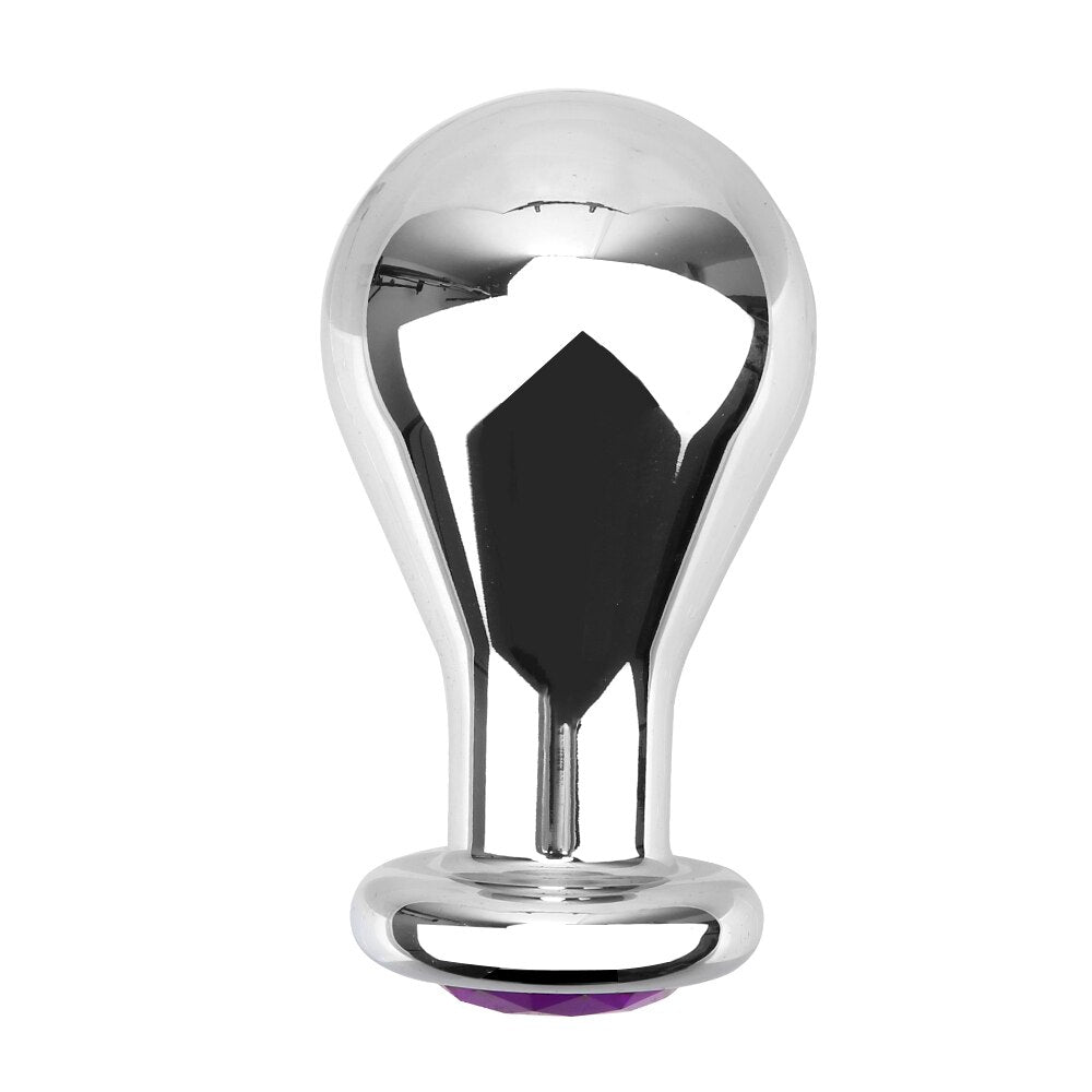 S/M/L Sex Toy Men and Women Bulbs Anal Plugs Metal Anus Dilator Anal Beads Butt Plug - buysextoyth