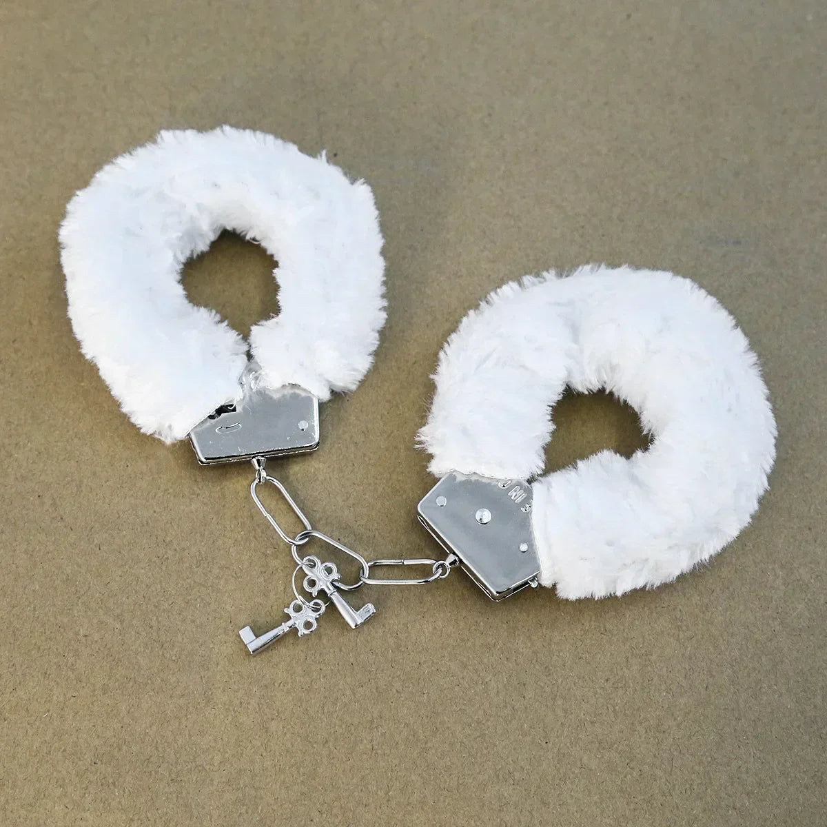 Fuzzy Plush Handcuffs Soft Bondage Restraints for Couples Play Adjustable Comfortable - buysextoyth