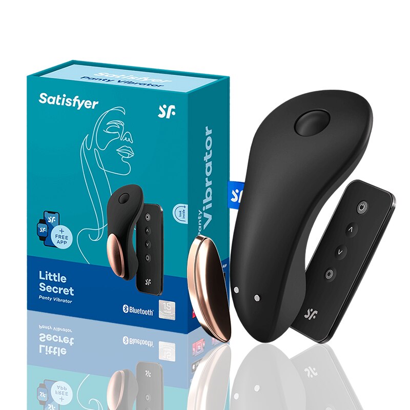 Satisfyer Little Secret เชื่อมต่อ App แม่เหล็กสวมใส่ Vibrator รีโมทคอนโทรล Clitoral Stimulator คู่ Vibrators สำหรับผู้หญิง UYO - buysextoyth