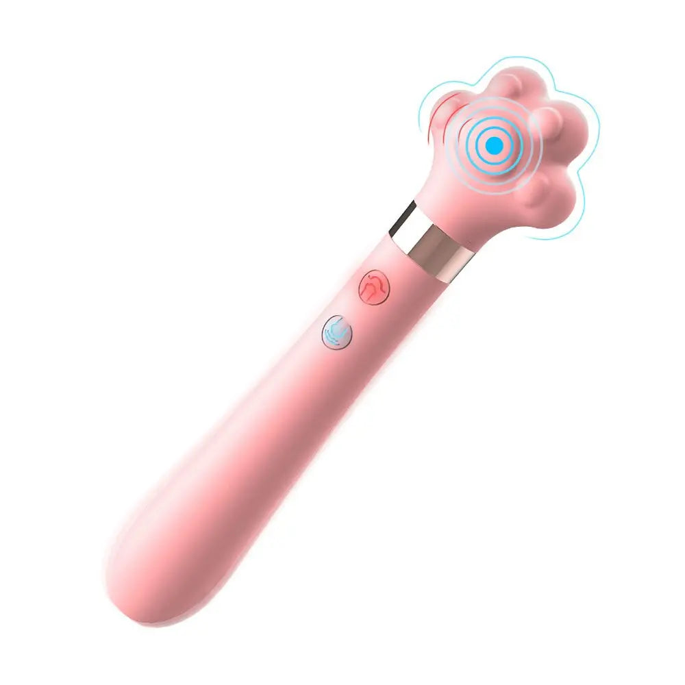 Soft น่ารัก Cat Claw Double Vibrator ซิลิโคนกันน้ำ Wand Masturbator เพศของเล่นสำหรับหญิงช่องคลอด G-Spot Anal นวด Shop - buysextoyth