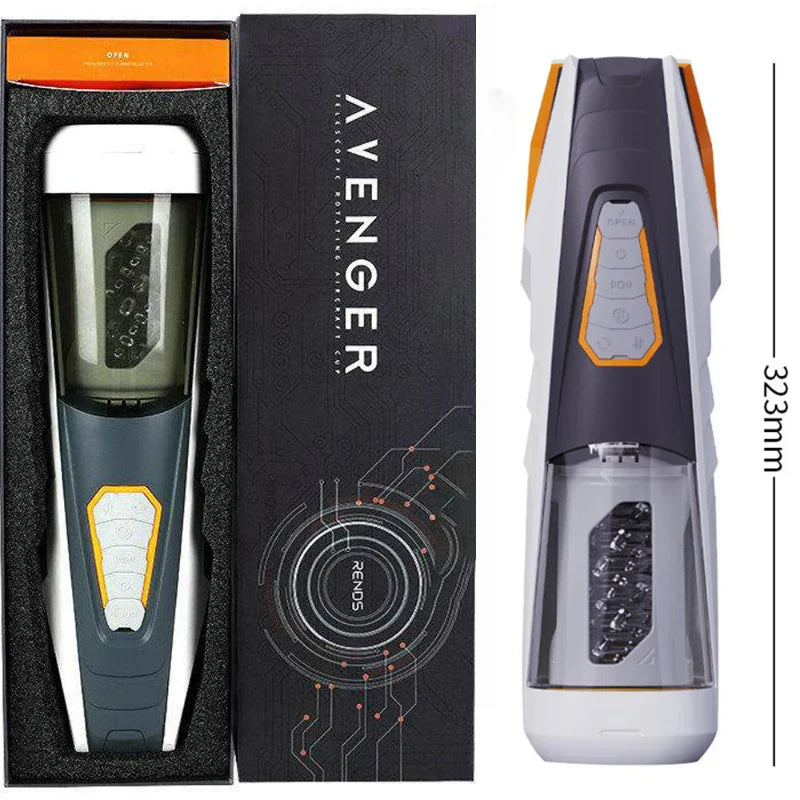Telescopic หมุนชาย Masturbator ถ้วยสินค้าของเล่นสำหรับผู้ใหญ่ผู้ชาย Voice Interaction เครื่องบินถ้วยซิลิโคนช่องคลอด - buysextoyth