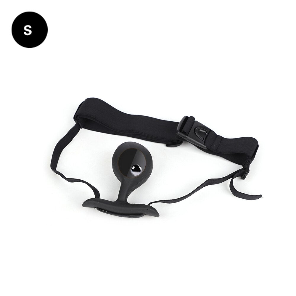 Wearable Anal Plug with Built-in Steel Ball Butt Plug Anal Toys Female Masturbation Tool Prostate Stimulator Sex Toys for Woman - buysextoyth