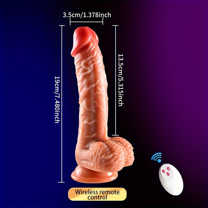 Thrusting Dildo Vibrator For Women. 3 In 1 Realistic Vibrating Dildo With 3 Insertion And 6 Vibration Modes. Remote Control Sex Toy For Female Sexual Pleasure. Adult Toys Female Adult - buysextoyth