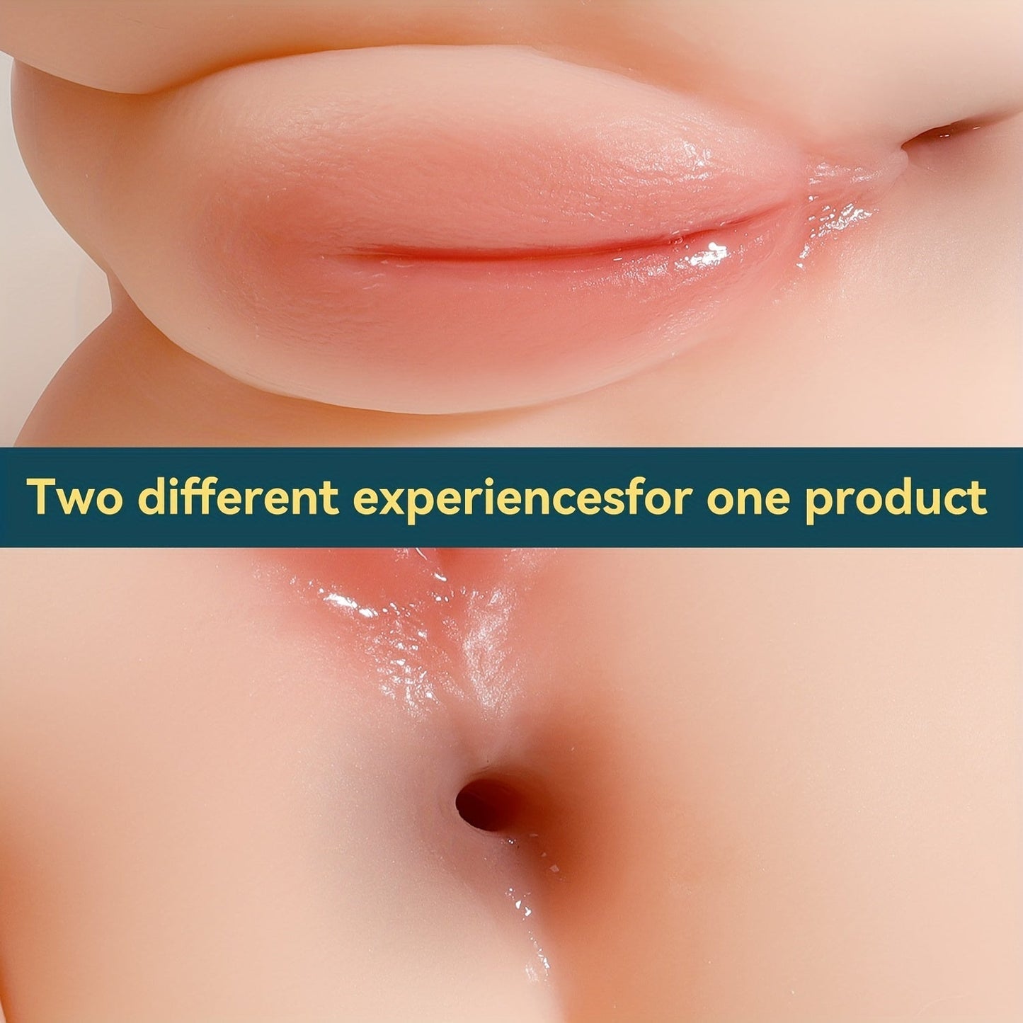 Realistic 1.8kg Male Anus Self-Pleasure Toy: TPE Material. 3D Textured Channels. 7.28 Length. 3.33 Width. No Battery Required - buysextoyth