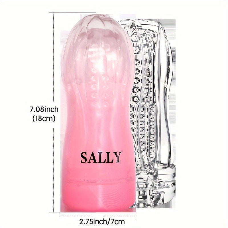 Male Masturbation Cup Massage Sleeve Sex Toy Portable Crystal Vaginal Mouth Sleeve Transparent Vaginal Easy To Clean Transparent Vaginal Male Sex Toys - buysextoyth