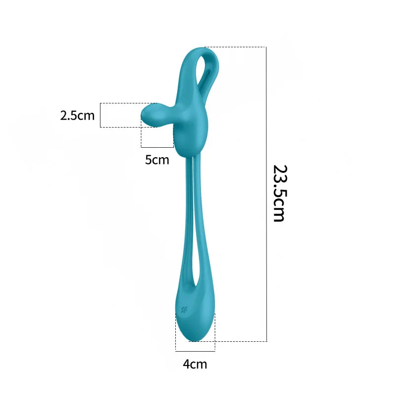satisfyer 2 in 1 Multifunctional Couple Sex Toys Anal Butt Plug Vibrator Delayed Ejaculation Cock Ring Female Clit Vibrator - buysextoyth