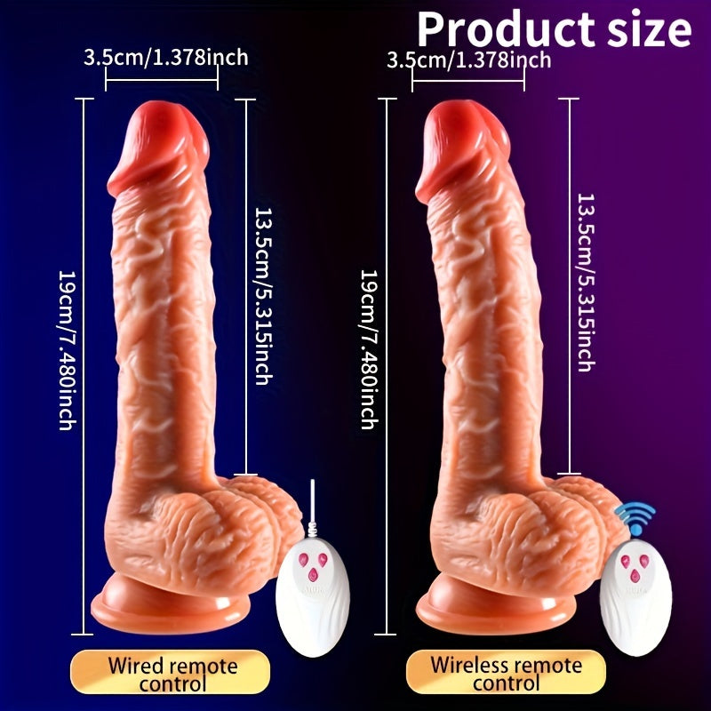 Thrusting Dildo Vibrator For Women. 3 In 1 Realistic Vibrating Dildo With 3 Insertion And 6 Vibration Modes. Remote Control Sex Toy For Female Sexual Pleasure. Adult Toys Female Adult - buysextoyth