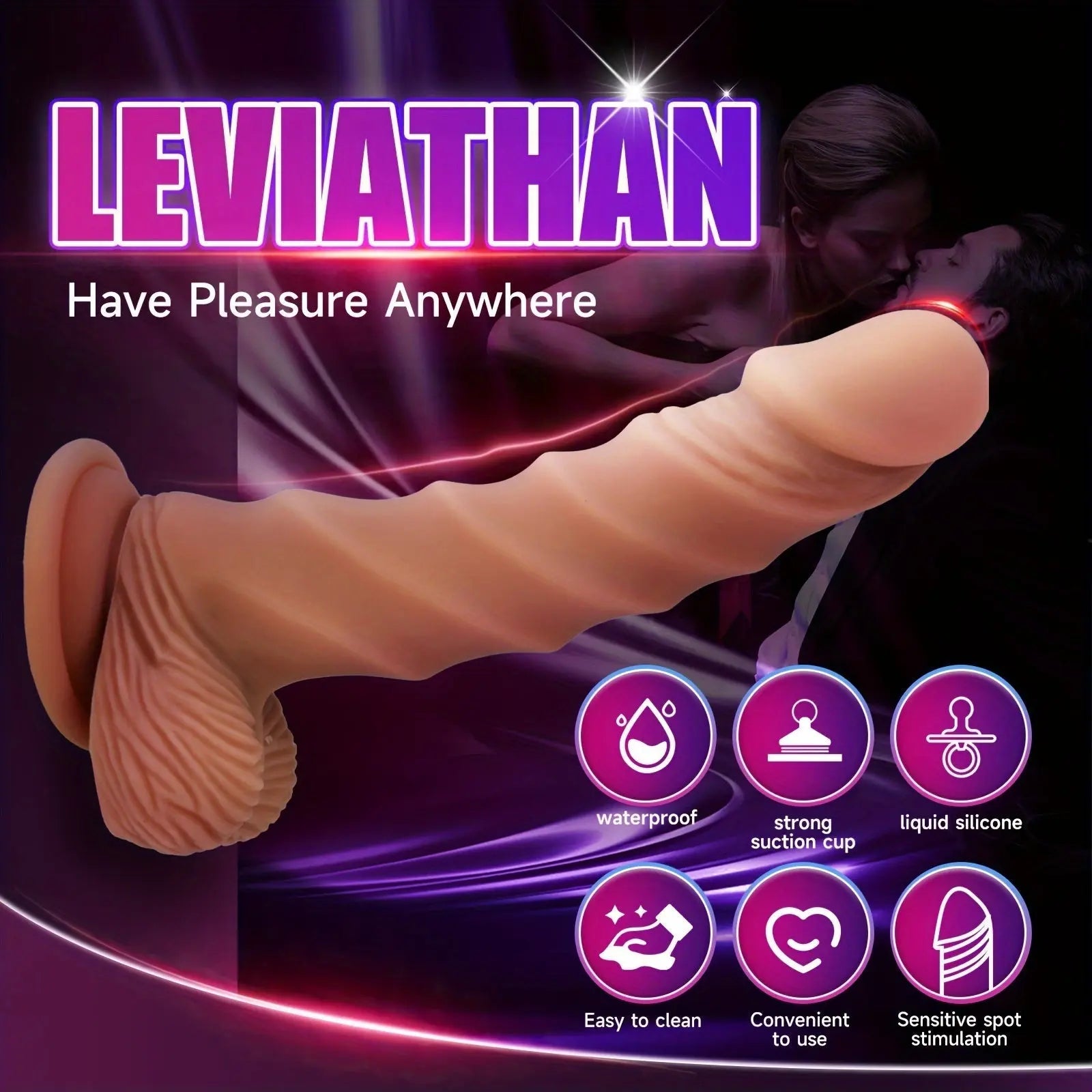 8.07 Realistic Personal massager With Suction Cup - G-Spot Stimulating. Waterproof Tpe Material. Latex-Free. Ideal For Homosexual Couples & Vaginal/Anal Play - buysextoyth