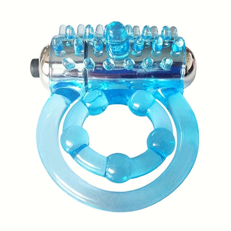 Portable Silicone Delay Ring With Dual Vibrating Circles - Enhance Stamina And Pleasure For Men And Couples - buysextoyth