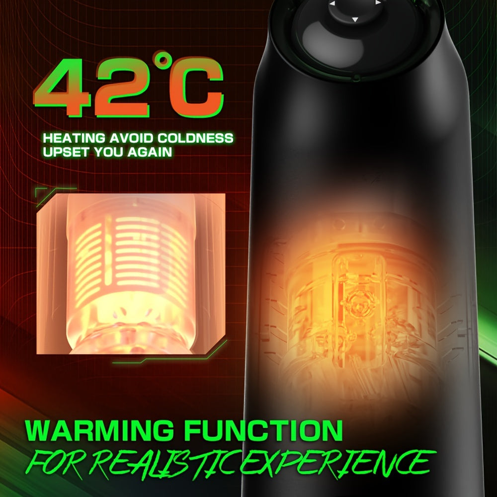 Automatic Male Masturbators Sex Toys - Male Pocket Pussy Sleeve Vagina Stroker Toy With 7 Thrusting & Heating Mode. Adult Sex Toys & Games For Men - buysextoyth