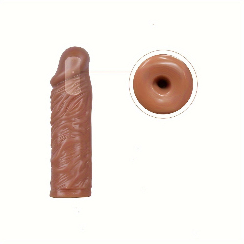 Realistic Textured TPE Male Dildo with Suction Cup - Suitable for Hand Washing - buysextoyth