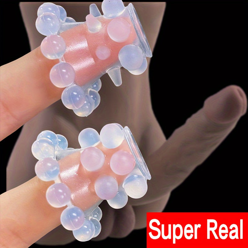 Three-layer Silicone Goat Eye Ring: Silicone Fun Ring. Eyelash Eye Ring. Male Ring - Adult Novelty. Connected Burst Bead Fun Ring. No Power Supply - buysextoyth