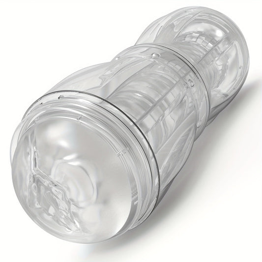Mesterstar Dual Open Ended 360° Rotating Male Masturbators Stroker Sleeve. Pocket Pussy Sex Toys for Adult with 3D Crystal Realistic Textured Vagina Male Masturbators Cup - buysextoyth