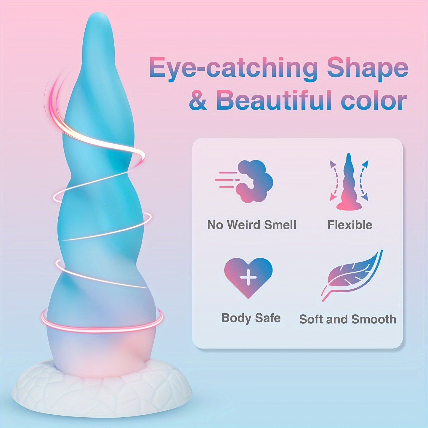 Huge Thick Monster Dildo for Women - 8.6 Inch Realistic Fantasy Big Silicone Anal Dildo with Strong Suction Cup for Hands-Free Play. Soft G Spot Prostate Massager Adult Sex Toys for Female and Couples - buysextoyth