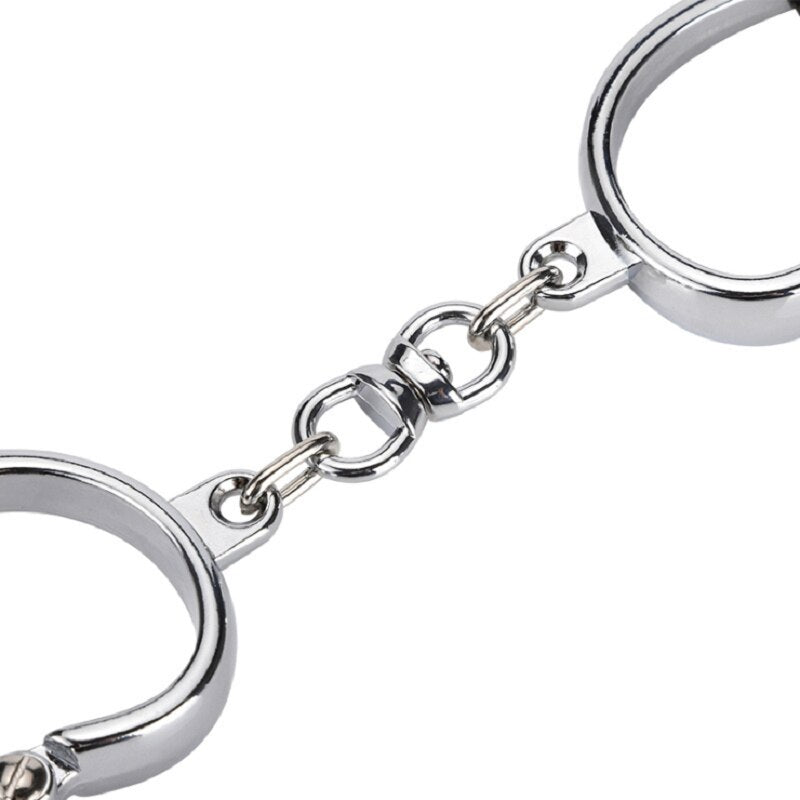 Stainless Steel Female Male Handcuff Metal Ankle Cuffs Wrist Cuff for Couple Bdsm Bondage Restraints Adult Game Sex Toys - buysextoyth