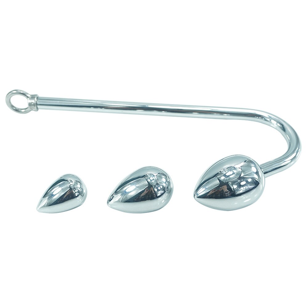 Anal Hook Metal Butt Plug with Ball Anal Plug Dilator Multifunctional Masturbation Butt Sex Toys - buysextoyth