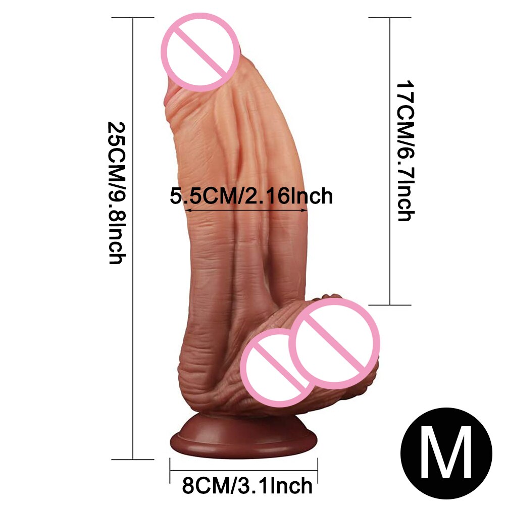 10.6นิ้วขนาดใหญ่ Dildo ดูดถ้วย Dildo สำหรับ Anal เหมือนจริง Dildo สมจริง Penis เพศของเล่นสำหรับหญิงเพศผู้ใหญ่ shop 18 + - buysextoyth
