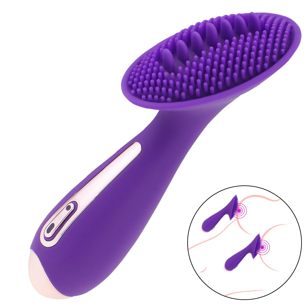 10 โหมด Dildo ลิ้น Vibrator หัวนมนวด Clitoris กระตุ้นช่องคลอดกระชับหี Masturbator ผู้ใหญ่ของเล่นสำหรับผู้หญิง - buysextoyth