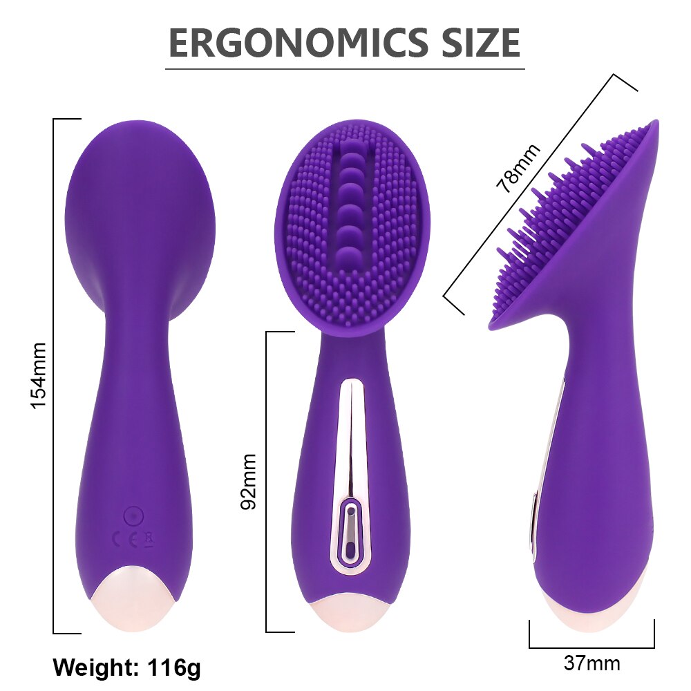 10 โหมด Dildo ลิ้น Vibrator หัวนมนวด Clitoris กระตุ้นช่องคลอดกระชับหี Masturbator ผู้ใหญ่ของเล่นสำหรับผู้หญิง - buysextoyth