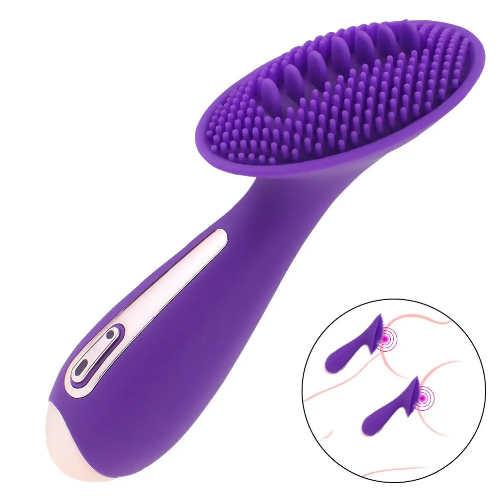 10 โหมด Dildo ลิ้น Vibrator หัวนมนวด Clitoris กระตุ้นช่องคลอดกระชับหี Masturbator ผู้ใหญ่ของเล่นสำหรับผู้หญิง - buysextoyth