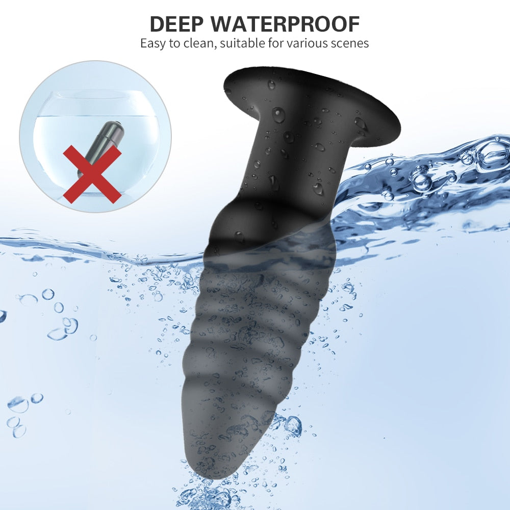 Vibration Anal Plug Safety Silicone Butt Plug Female Masturbation Tool Prostate Massager Erotic Sex Toys for Couple - buysextoyth