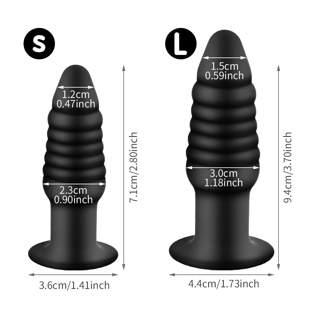 Vibration Anal Plug Safety Silicone Butt Plug Female Masturbation Tool Prostate Massager Erotic Sex Toys for Couple - buysextoyth