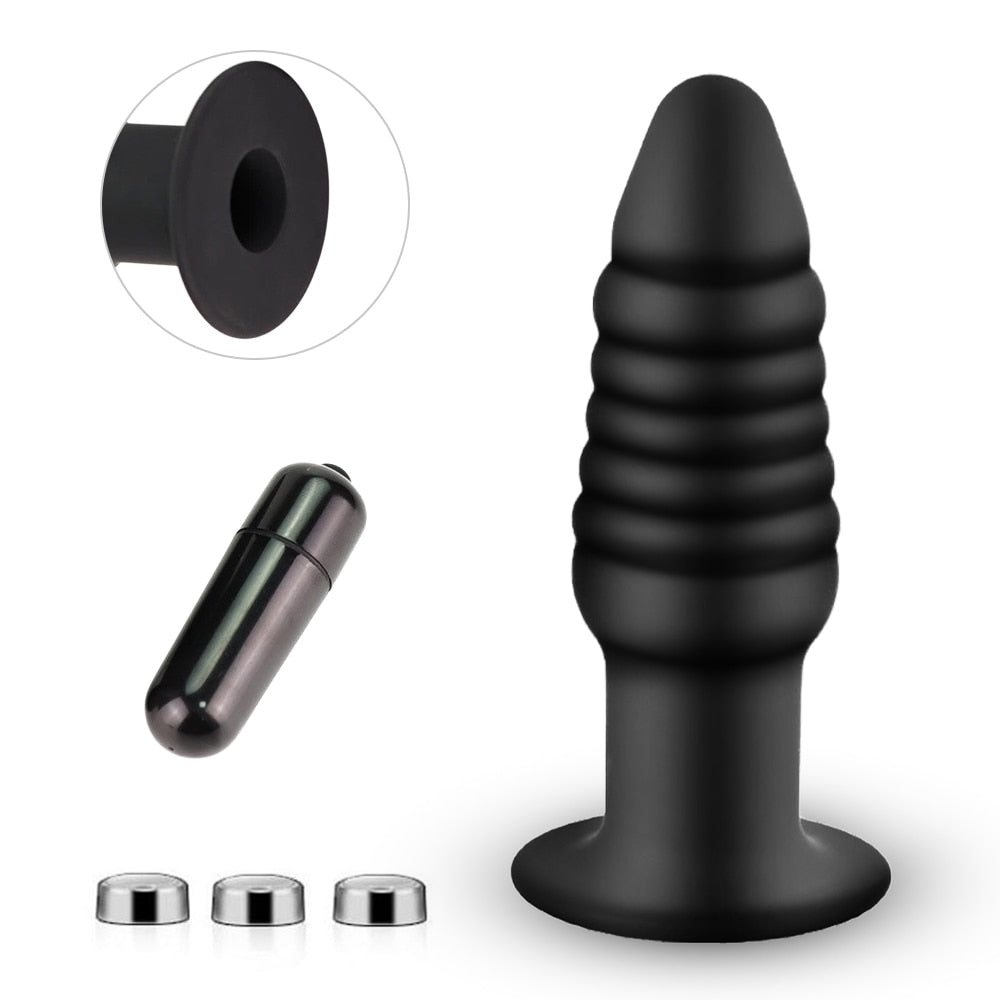 Vibration Anal Plug Safety Silicone Butt Plug Female Masturbation Tool Prostate Massager Erotic Sex Toys for Couple - buysextoyth