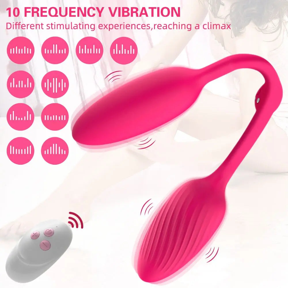 10ความถี่สั่นสะเทือนไข่ Kegel Ball รีโมทคอนโทรล G-Spot กระตุ้นช่องคลอด Anal Plug Butt Plug เร้าอารมณ์เซ็กซ์ทอยสำหรับคู่ - buysextoyth