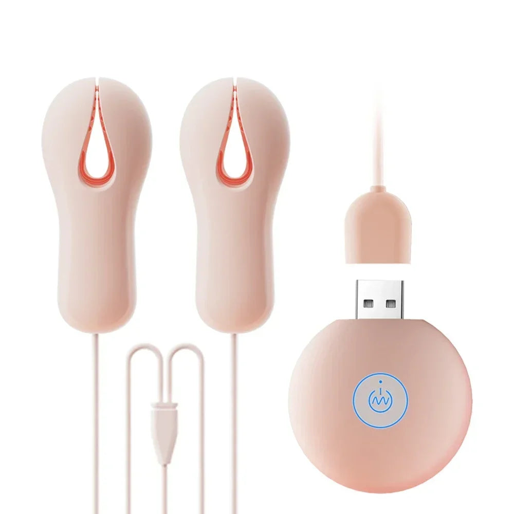10 Modes Electric Nipple Clamp Breast Massage Vibrator Enhancer Bondage Adult Stimulator Sex Toys for Women Couples Female - buysextoyth