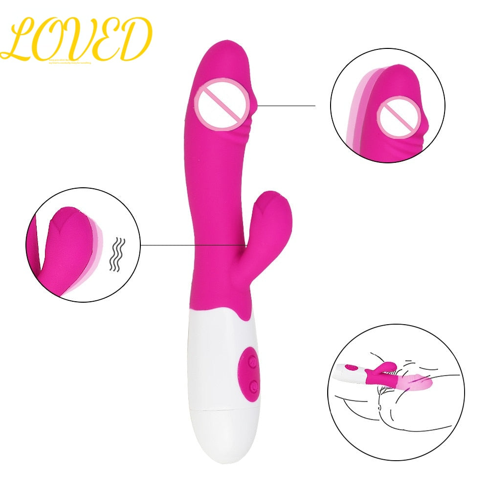 10 Speed G Spot Female Vibrator Powerful Dildo Vibrator for Women Clitoris Stimulation Massage Masturbators 18 Adult Sex Toys - buysextoyth